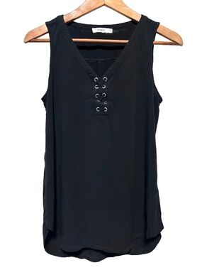 RICKI’S Lace Up Grunge Dark Academia Alt Goth Tank